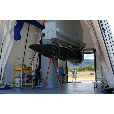 - LAMINATED POSTER THE FM-5 TARGET ROCKET LOADED ONTO ITS RAIL LAUNCHER. FM-5 IS A MISSILE DEFENSE ROCKET BEING PREPARE Poster Print 24 x 36