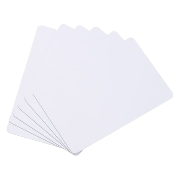 Uxcell Blank Cards, 30Mil Graphic Quality White Plastic Cards for Photo ID Badge Printer, 40 Pack