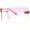 All Pink, variant on Luxury Rimless Rectangle Slim Rectangle Sunglasses All Pink