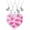 Silver, variant on Zephyriana 3PCS Half Split Heart BFF Necklace Cute Strawberry Matching Pendant Necklace Sisters by Heart Friendship Jewelry