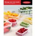 thumbnail image 4 of Juego de recipientes de almacenamiento de alimentos FOOYOO, 56 piezas, herméticos sin BPA, 4 of 6