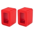 thumbnail image 2 of 2 soportes para hebillas cinturón seguridad que mantienen el receptáculo en posición vertical. Brillan en la oscuridad. Fácil acceso. Silicona Rojo, 2 of 6