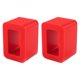 thumbnail image 2 of 2 soportes para hebilla de cinturón de seguridad que brillan en la oscuridad. Rojo, 2 of 6