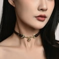 thumbnail image 6 of YongCo Fashionable Choker With Silver Bells Charm and Sturdy PU Leather Alloy Materials for Trendy Women Seek Individuality, 6 of 18