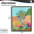 thumbnail image 4 of Stupell Industries Eclectic Peacocks in Dotted Meadow Brown Floating Frame Canvas Art, 17 x 21, by Nabeela Rumi, 4 of 8