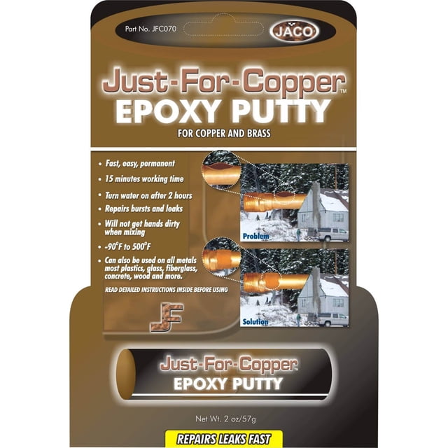 Masilla epoxídica solo para cobre JFC070 para superficies de cobre