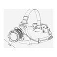 thumbnail image 3 of XWSHYW Aparatos Electrónicos Faro de Induccion Luz Potente Largo Alcance P50-Brillante Lámpara de Minero Montada En La Cabeza para Exteriores Lámpara de Pesca Nocturna Faro de Pesca, 3 of 6