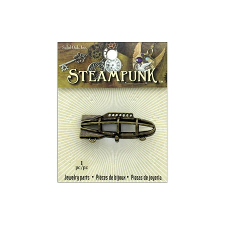 Solid Oak Steampunk Pendant Airship Frame Ant Gold