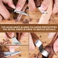 thumbnail image 5 of Ninonly 18Pcs Wood Carving Tools Set, Wood Carving Kit Include Hook Carving Knife,Detail Knife,Whittling Knife,Oblique Knife,Trimming Knife,Chip Knife, Wood Chisels Set for Beginners Woodworking, 5 of 8