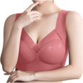 thumbnail image 6 of Sakmal Smoothing Women Bras Pink Jelly Lace Bralette Extra Lift T-Shirt Bras for Women L, 6 of 8