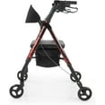 thumbnail image 2 of Lifestyle Mobility Aids Royal Universal Aluminum 4 Wheel Rollators Laser Red, 2 of 7