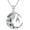 Skull, variant on Ghost Necklace for Women, 925 Sterling Silver Ghost and Bat Pendant Necklace, Women’s Ghost Charm with Pumpkin, Devil Forest Gothic Necklace Halloween Jewelry Gifts