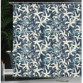 thumbnail image 3 of Ambesonne Floral Shower Curtain, Botanical Blossoms Leaves, 69"Wx84"L, Dark Violet Blue Teal, 3 of 4