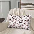 thumbnail image 5 of Gukieu Christmas Plaid Moose Print Plush Pillow Cover, Hidden Zipper Pillow Protector without Pillow Core, Suitable for Bedroom, Office, Car Decoration-20"x30", 5 of 6