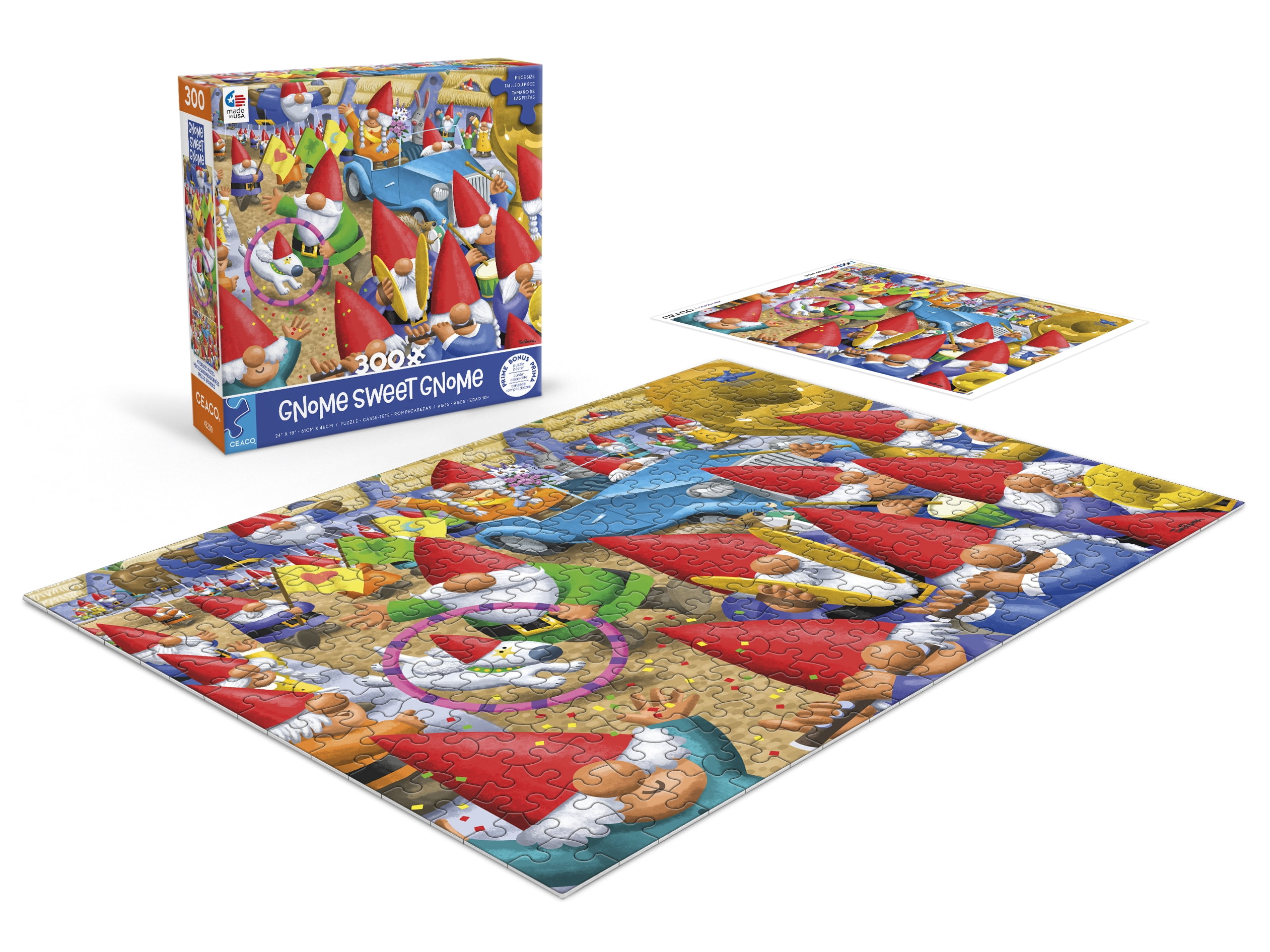 Ceaco Gnome Parade 300 Piece Interlocking Jigsaw Puzzle