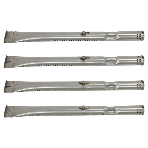 4-Pack BBQ Gas Grill Tube Burner Replacement Parts for Charbroil 463436813 - Compatible Barbeque Stainless Steel Pipe Burners