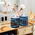 thumbnail image 6 of 2 Pack Qtip Holder Dispenser Cool Monster Truck Clear Plastic Storage Apothecary Jars for Cotton Swabs Balls Pads Floss, 6 of 7