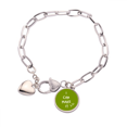 thumbnail image 1 of Me confianza amor exito Pulsera de cadena de corazón joyería encanto moda, 1 of 3