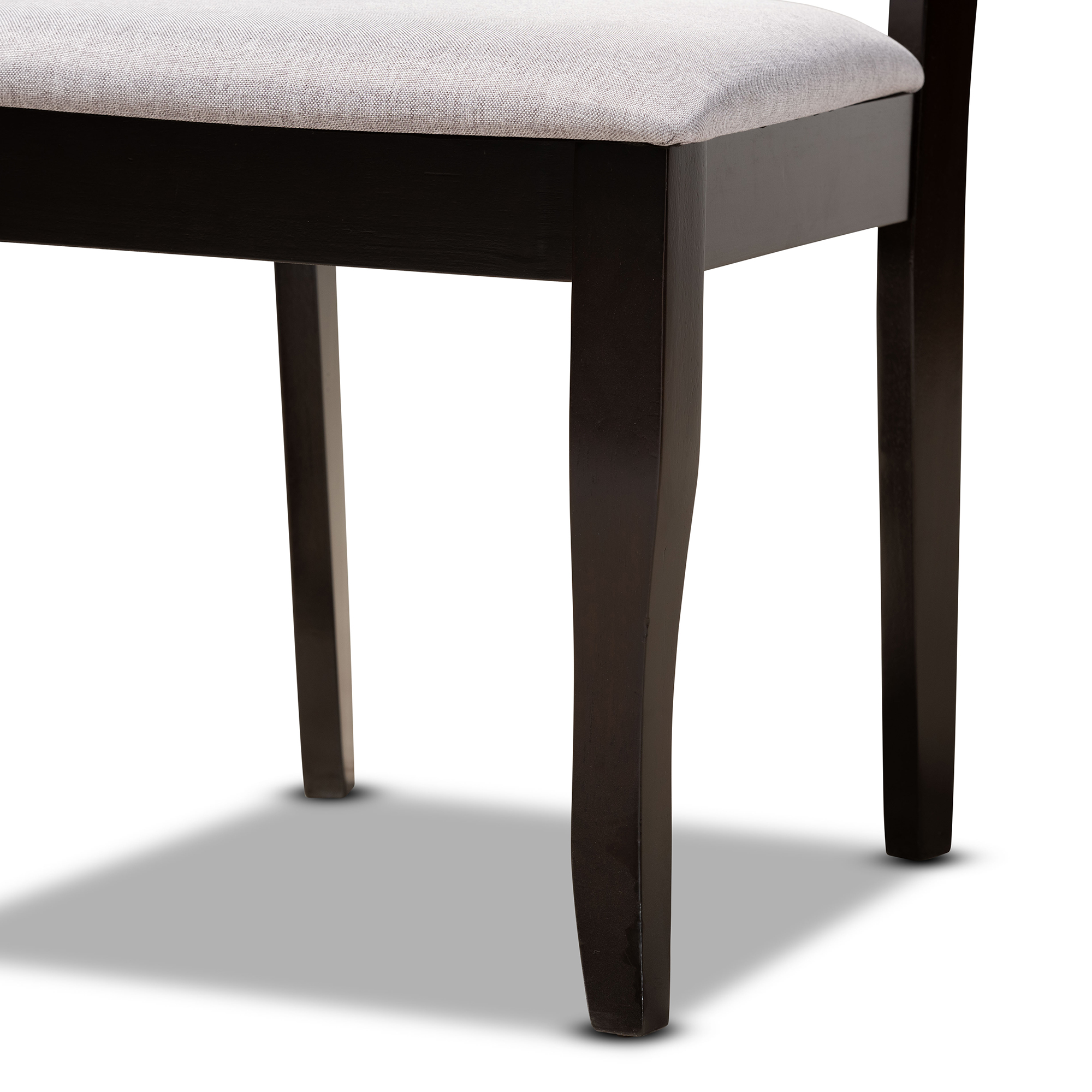 Baxton Studio Andor Modern Dining Set, Dark Brown