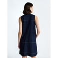 thumbnail image 3 of Free Assembly Women's and Women's Plus Sleeveless Denim A Line Mini Dress, Sizes XS-4X, 3 of 5