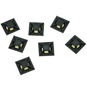 25 Zip - Zip Tie Mount, 1/2 X 1/2, 25 Pack
