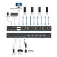 thumbnail image 4 of Multivisor HDMI KVM MT-VIKI 4K Quad 4x1 con PIP POP para 4 PC, 4 of 7