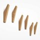 thumbnail image 4 of 8 Pcs Natural Wood Wall Coat Rack Clothes Hanger Wall Mounted Coat Hook, 4 of 5