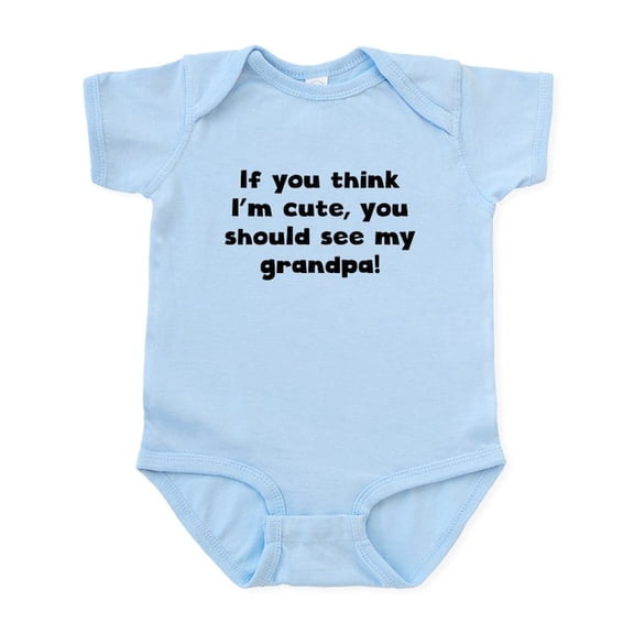 CafePress - You Should See My Grandpa Body Suit - Baby Light Bodysuit, Size Newborn - 24 Months