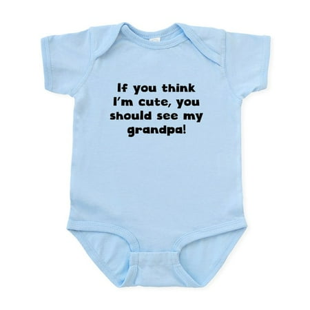 

CafePress - You Should See My Grandpa Body Suit - Baby Light Bodysuit Size Newborn - 24 Months