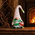 thumbnail image 5 of Mummy Wrapped Faceless Gnome Halloween Decorations Soft Plush Tabletop Figurine with Mummy Pumpkin Cutout for Tiered Tray Mantel Indoor Halloween Party Gothic Home Decor, 5 of 6
