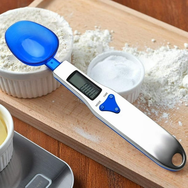 Kitchen Scale Spoon Gram Measuring Spoon, 500g/0.1g Blue Cute Digital  Weight Scale Spoon Milligram Measuring Scoop Grams Electronic Measuring Cup  for