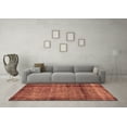 thumbnail image 3 of Ahgly Company Indoor Square Abstract Brown Modern Area Rugs, 3' Square, 3 of 4