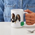 thumbnail image 4 of CafePress - Basset Hound Large Mug - 15 oz Ceramic Large White Novelty Mug, 4 of 6