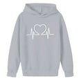 thumbnail image 5 of Cowsor Chandail à Capuchon en Molleton Surdimensionné pour Enfants - Chandail à Manches Longues avec Poche pour Garçons et Filles, Imprimés Mignons pour la Saint-Valentin, Rendez-Vous de Jeu et Noël, Doux et Chaud, Convient aux 2-14 Ans, 5 of 5