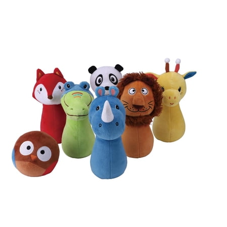 Plush Animal Bowling Set