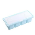 thumbnail image 2 of Plastic 4-grid Seasoning Storage Box Set Salt Condiment Spice Containers for Kitchen (Blue), 2 of 2