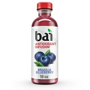 Bai Antioxidant Infused Brasilia Blueberry Flavored Water, 18 fl oz, Bottle