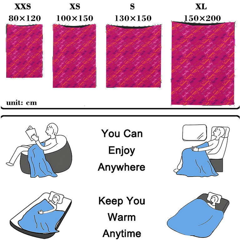 How big is 150x200cm blanket sale