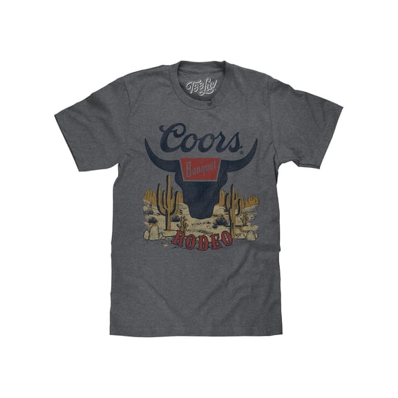 Tee Luv Faded Coors Banquet Rodeo Beer Desert Graphic T-Shirt (Men's) (L)