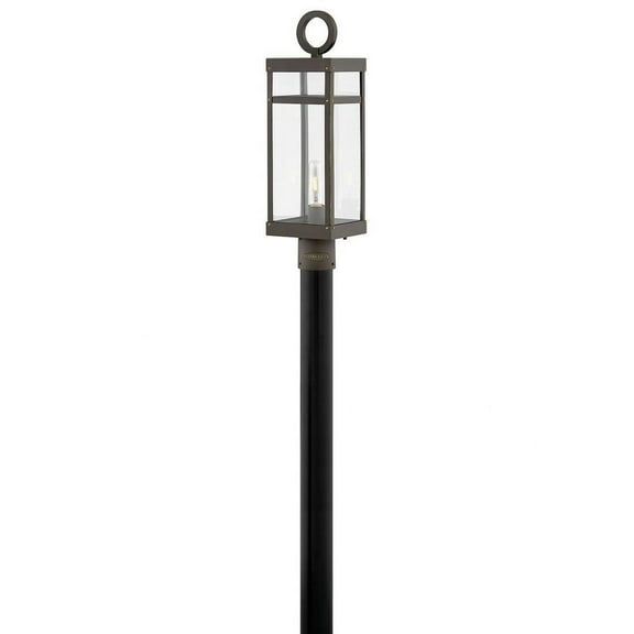 1 Light Medium Outdoor Post or Pier Mount Lantern in Transitional Style 6.5 inches Wide By 22.75 inches High-Oil Rubbed Bronze Finish-E26 Medium