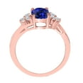 thumbnail image 4 of AoneJewelry 1.50 Ct. Diamond Tanzanite Ring In 10K Solid Rose, Yellow & White Gold, 4 of 4