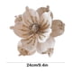 thumbnail image 3 of Uuiauoio Glitter Magnolia Stem Christmas Tree Decoration Realistic Floral Wreath Accent for Holiday Home Party Festive Decor, 3 of 6