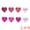 Style B, variant on Unique Bargains Wooden Heart Signs Extra Thick Free Standing Love Ornaments Style A 2.6"H