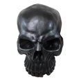 thumbnail image 5 of Graveyard Gothic Memento Mori Giant Oversized Sinister Black Skull Statue 23"L, 5 of 8