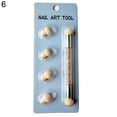 thumbnail image 2 of opvise Portable Washable Double Head Sponge Smudge Pen Nail Art Painting Dotting Tool, 2 of 8