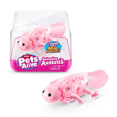 Pets Alive Swimming Axolotls by ZURU, Robotic Swimming Axolotl, Electronic Pet, Summer Pool Toy