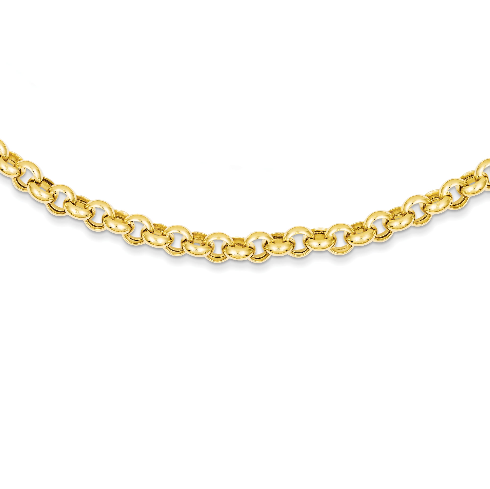 14k Yellow Gold Rolo Chain Top Sellers, 59% OFF | campingcanyelles.com