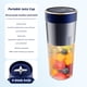 thumbnail image 4 of Xihbxyly Exprimidor Portátil, Licuadora Personal Recargable Por Usb, Motor Potente de 4 Cuchillas, Diseño Compacto y Ligero, Ideal para Viajes Al Aire Libre, Fácil de Limpiar, Capacidad de 300 Ml., 4 of 7
