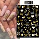 thumbnail image 1 of Calcomanías 3D de líneas geométricas de mármol fluorescente Harunouta, pegatinas para uñas, deslizador de hojas de flores para uñas, decoración artística de uñas para primavera y verano Tan Jianjun unisex, 1 of 2