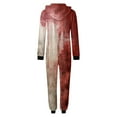 thumbnail image 3 of KHONTS , Pyjamas d'Halloween Assortis pour la Famille Combinaison Adulte Couples Hommes Pjs Pyjama une Pièce Fantaisie pour Femmes Rouge Brique TG, 3 of 4